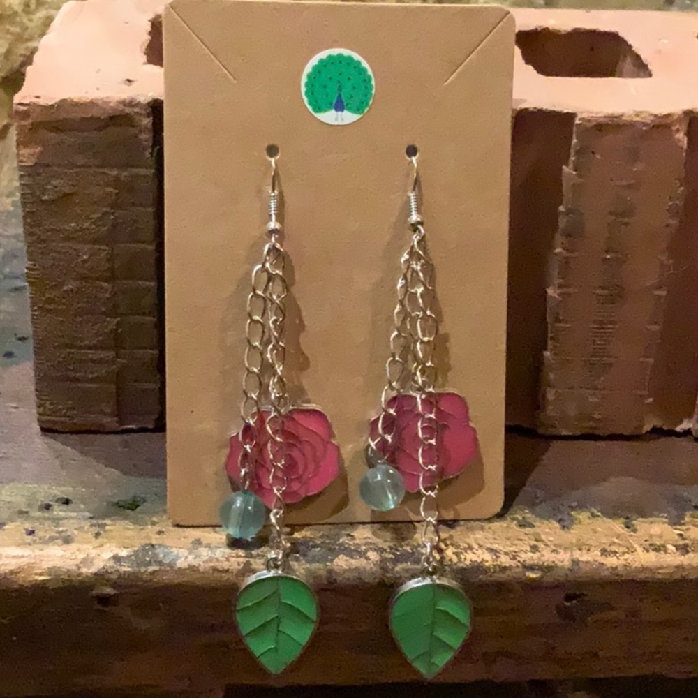 Adorable Handmade Flower Earrings 🌸🌸🌸